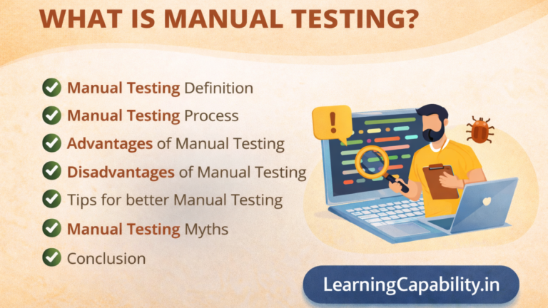 What is Manual Testing